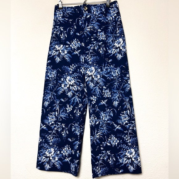 MAEVE Collette Floral Crop Wide Leg Pants - Picture 2 of 12